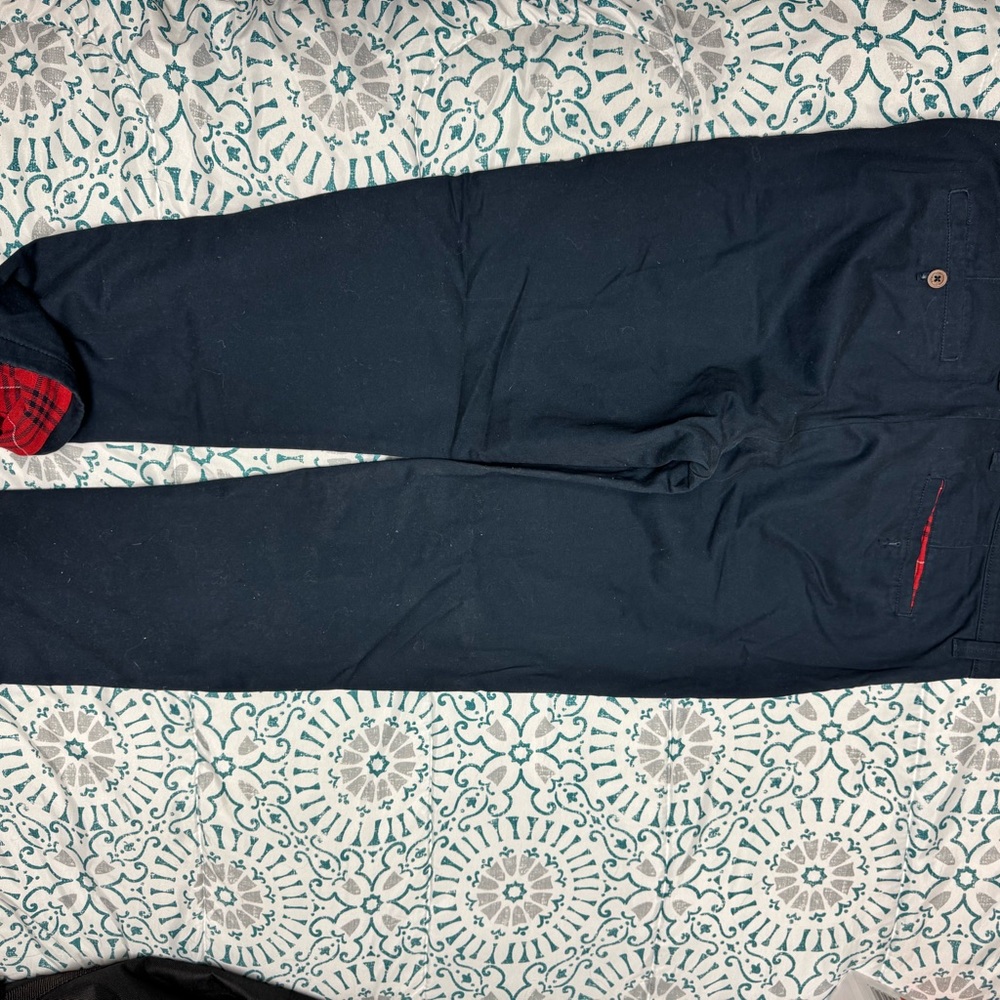 Weatherproof Men’s Flannel lined Dark Blue Pants 34 waist x 30 length - Picture 4 of 4